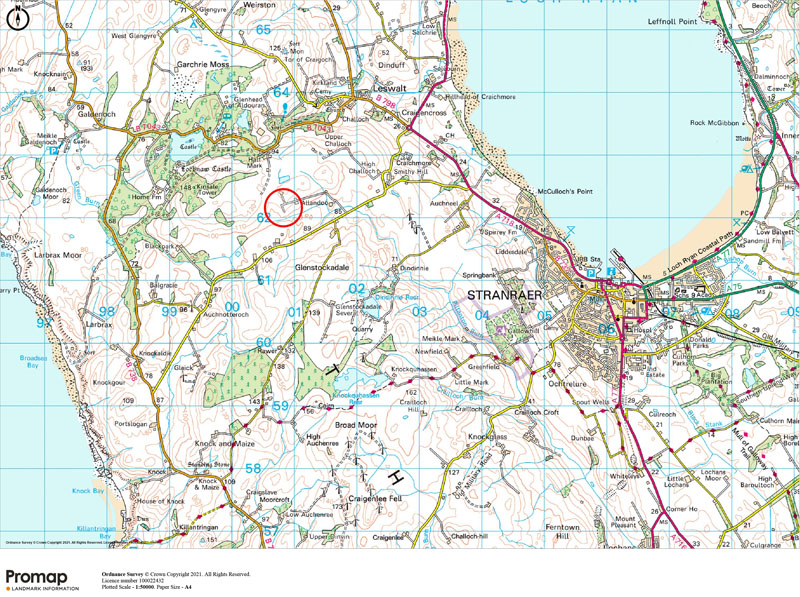 For Sale BUILDING PLOT & LAND AT CHALLOCH, ALLANDOO Leswalt